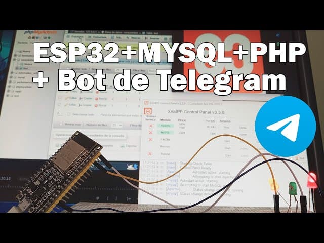 Conexión de ESP32 con bot de Telegram y MySQL | Micropython y XAMPP